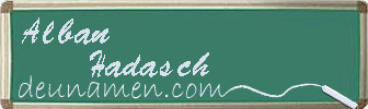 Alban Hadasch Visitenkarte